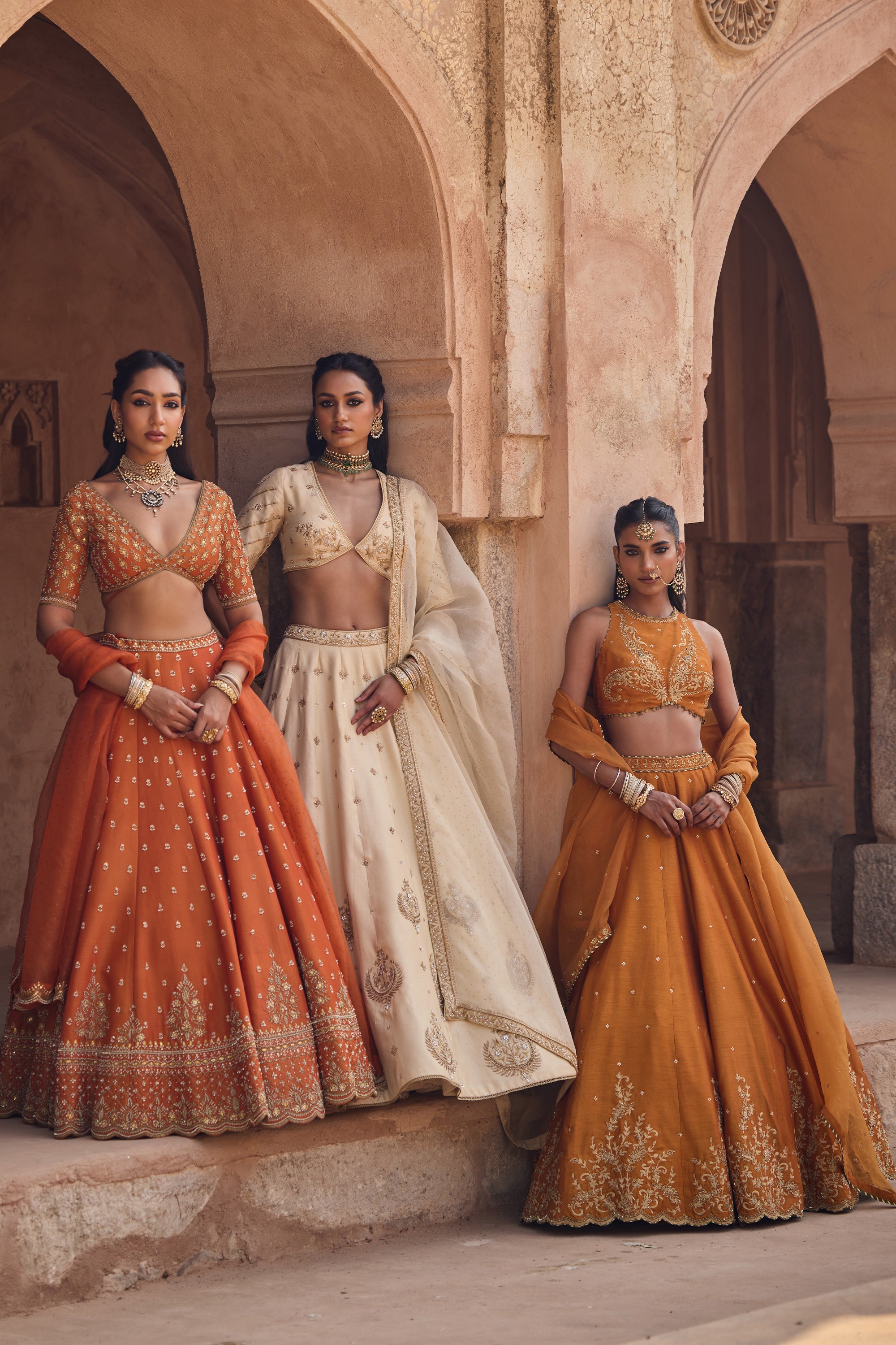 Chand Bari Lehenga Set